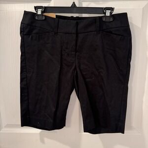 NEW‎ Mossimo Supply Co. Women's Black Bermuda Shorts Size 6 Waist:32in